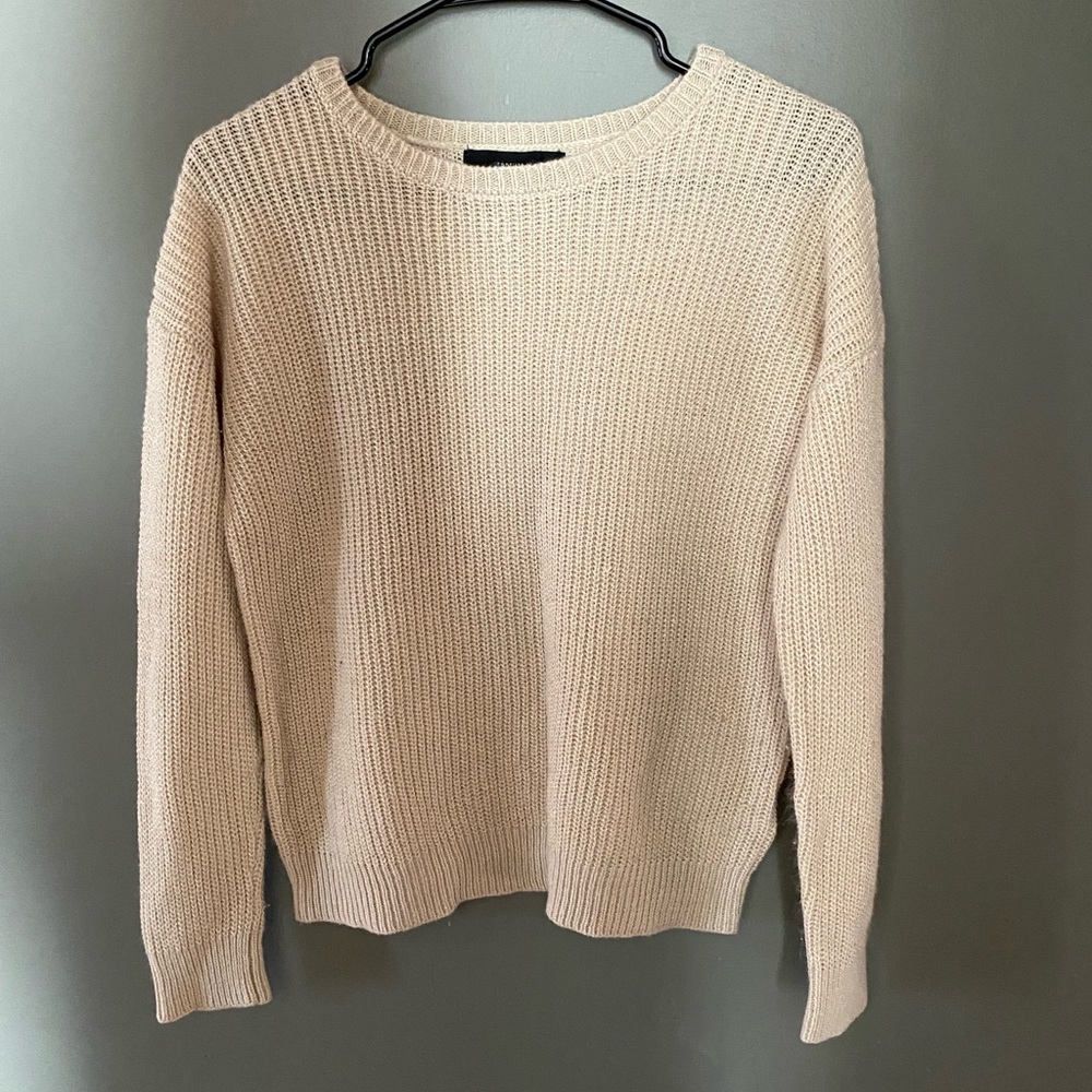 F21 tan sweater size Sm
